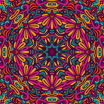 colorful seamless pattern mandala design
