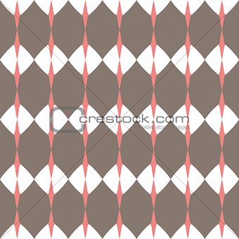 Tile brown and white vector pattern