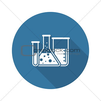 Laboratory and Medical Services Icon. Flat Design.