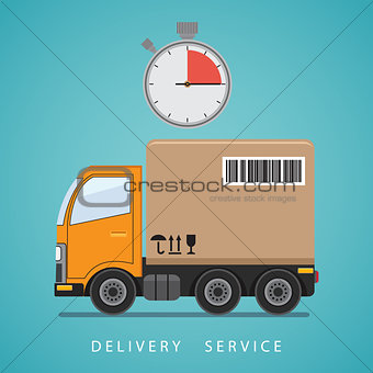 Concept of the shipping service.