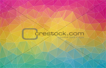 Flat 2D multicolor abstract triangle shape background