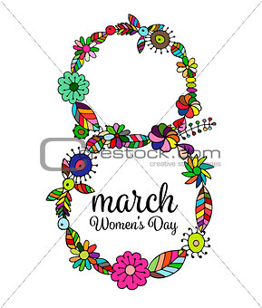 International Women's Day. 8 march, vector illustration