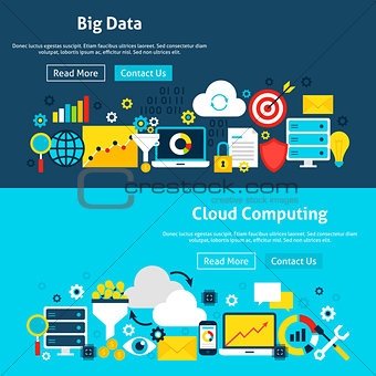 Big Data Analysis Website Banners