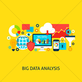 Big Data Analysis Vector Concept
