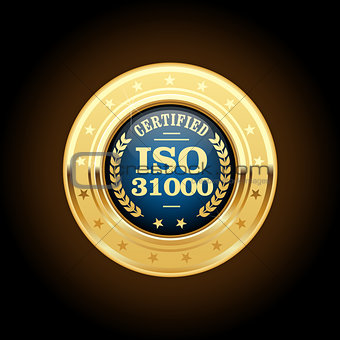 ISO 31000 standard medal - Risk management