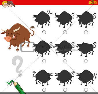 finding shadow game with bull