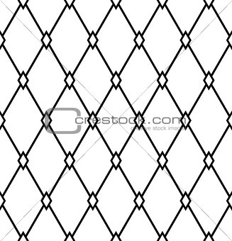 Seamless diamonds pattern. Geometric latticed texture.