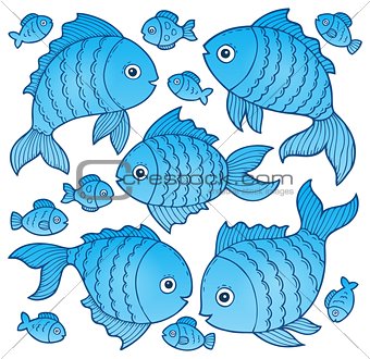 Fish drawings theme image 4