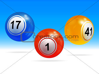 New 3D bingo lottery balls 
