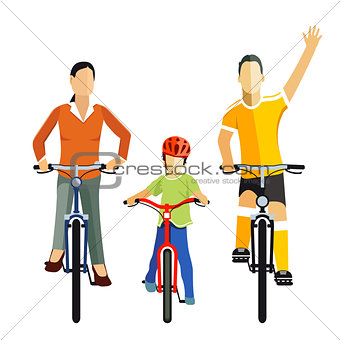 Cycling with Family, Illustration