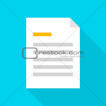 File Document Flat Icon