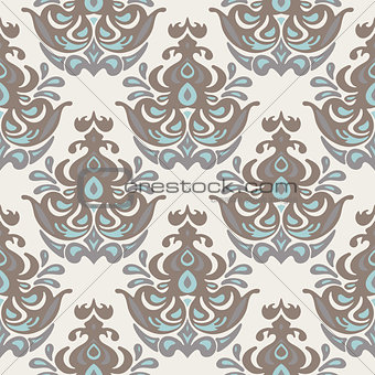 Vintage damask seamless pattern