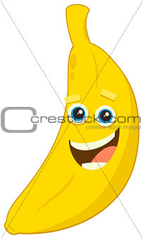cartoon banana fruit character