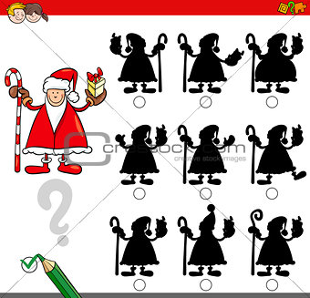 shadow game with santa claus