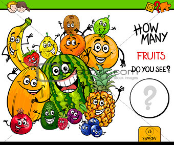 counting fruits educational game