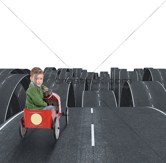 Difficult future of a kid with disjointed streets