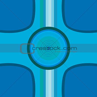 Abstract design background with curves and circles 