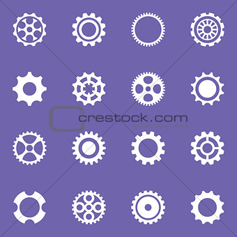 Simple vector cog wheels and gears