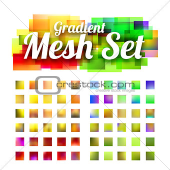 Set of gradient meshes for your design