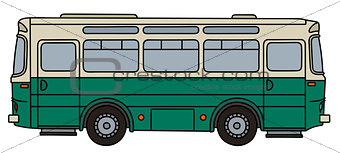 Classic green bus