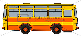 Classic orange bus