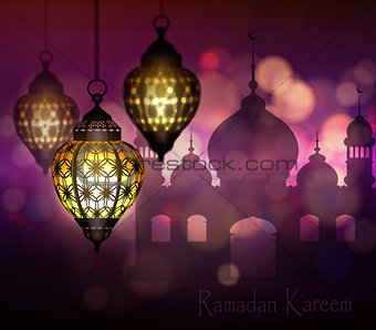 Ramadan Kareem, greeting background