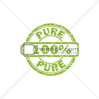 PURE stamp sign