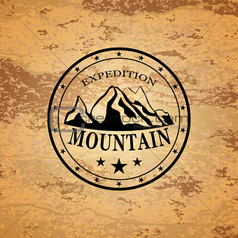 Mountain expedition emblem