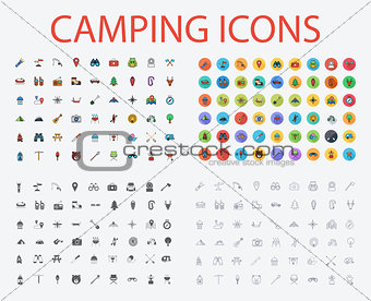 Set of Camping icons