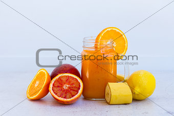 Fresh smoothy orange drink