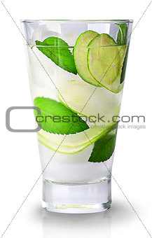 Lime mojito in glass