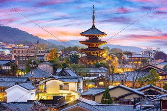 Kyoto, Japan Old Town Cityscape