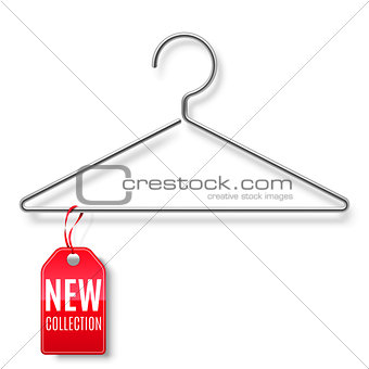 Clothes Hanger with New Collection Tag