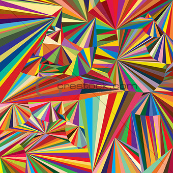Abstract colored background woth colored triangles