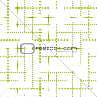Abstract geometric dot lines seamless vector pattern.