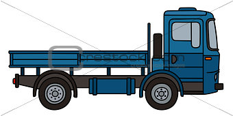 Retro blue truck