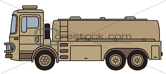 Military tank truck