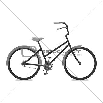 Cycling black. Vector illustration of a Bicycle. For graphic design, logo, web site, social media, user interface, mobile application.