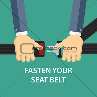 Hands locking seat belt
