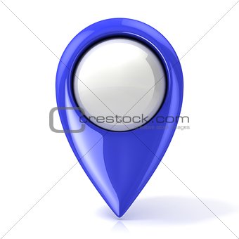Map pointer. Blue