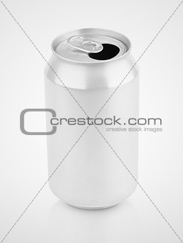 330 ml aluminum soda can on gray