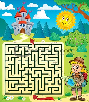 Maze 3 with scout girl