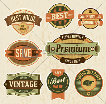 Retro Business Labels and Badges