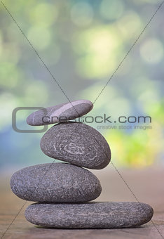 pile of pebble stones isolated 