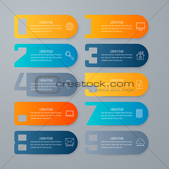 Infographic design template and business concept