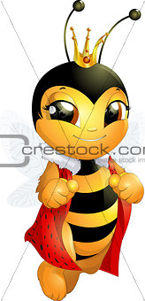 Beautiful cute bee