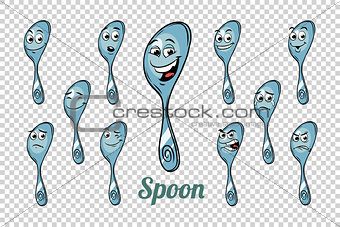 spoon emotions characters collection set