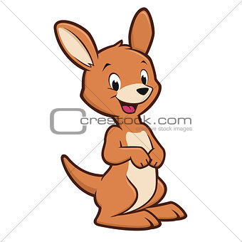Cartoon Baby Kangaroo