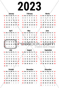 Calendar for 2023