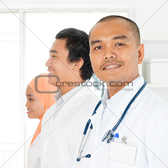 Asian medical team portrait